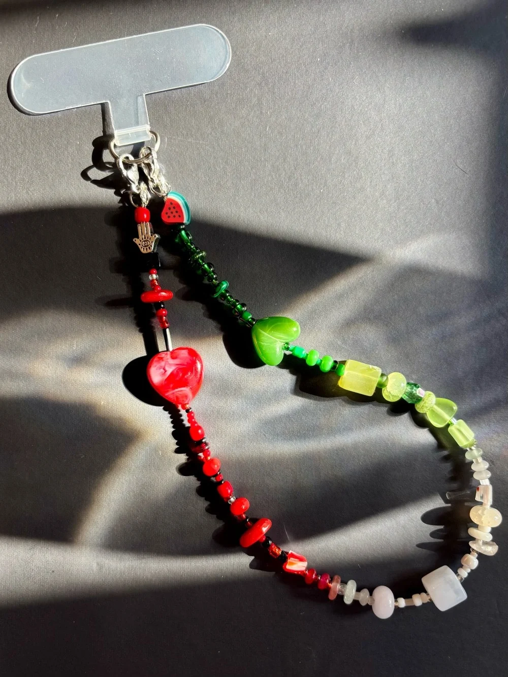 🍉🪬 Beaded Phone Strap. Handmade and designed by seller